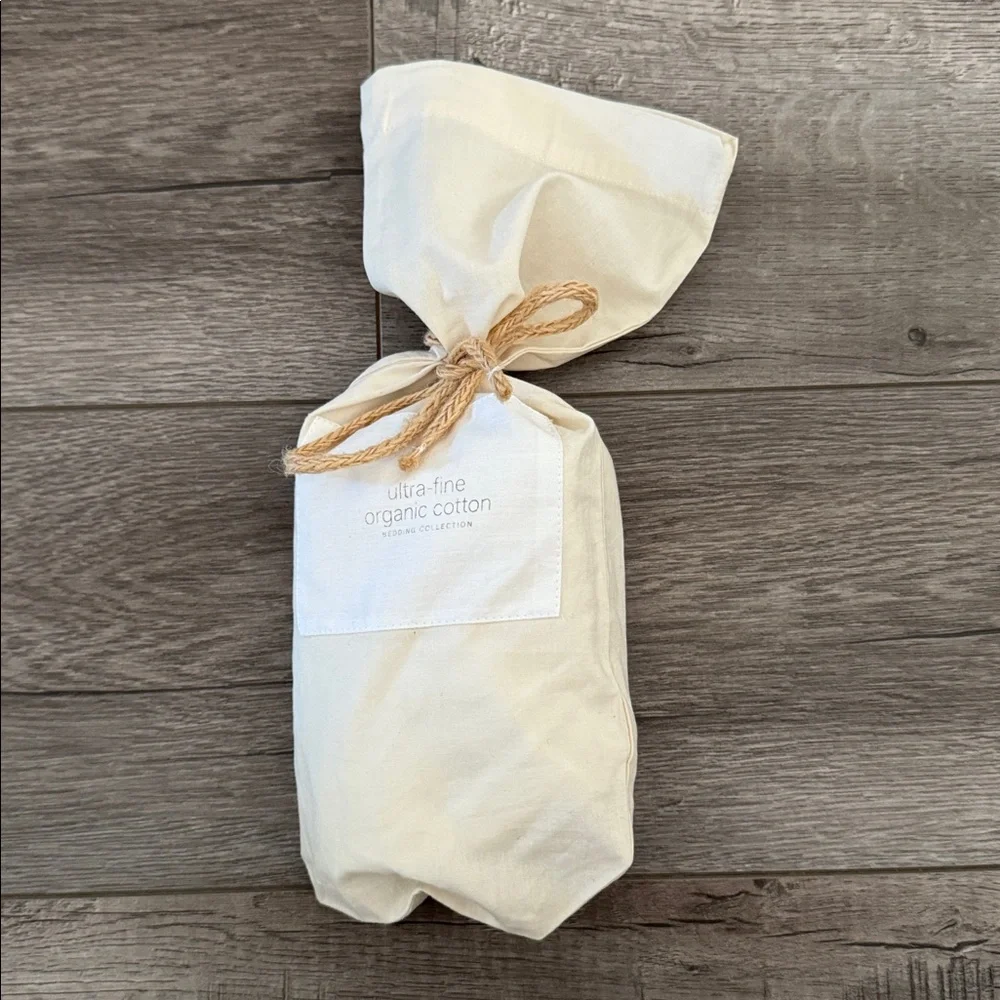 Restoration Hardware Warm White Ultra Fine Organic Cotton Toddler Pillow Case